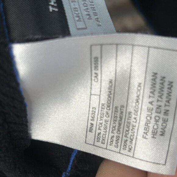 Nike Reversible Fleece Full Zip Athletic Fleece Jacket Blue Black Size Medium - Picture 5 of 13